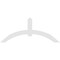 Ekena Millwork Archdale Architectural Grade PVC Gable Bracket, 84"W x 35"H x 2"D x 6"F, 10/12 Pitch GBP084X35X0206ARC00 - alternate 2